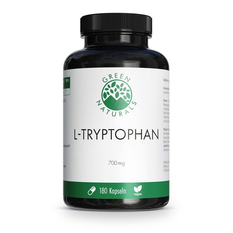 Green Naturals L-Tryptophan 700 mg hochdosiert vegan 180 St Kapseln