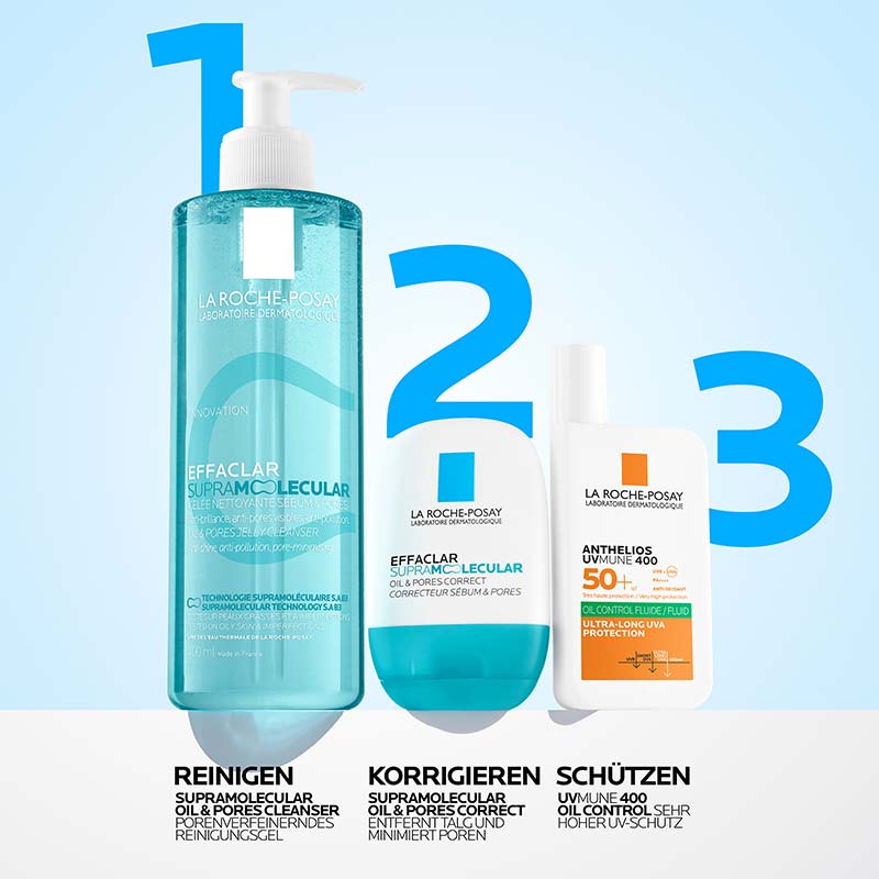 LA ROCHE-POSAY EFFACLAR SUPRAMOLECULAR OIL & PORES CLEANSER 400 ml Gel