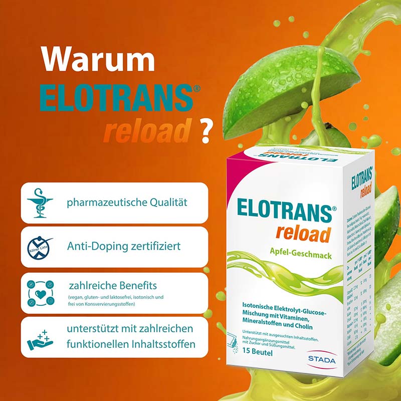 ELOTRANS reload Apfel Doppelpack 2X15X7.45 g Pulver