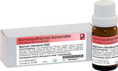 NATRIUM CHLORATUM D 30 Globuli 10 g Globuli
