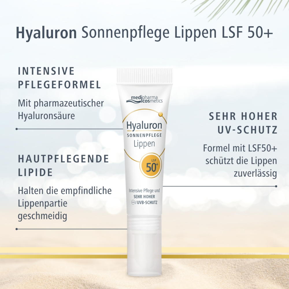 HYALURON Sonnenpflege Lippen LSF 50+ 7 ml Balsam