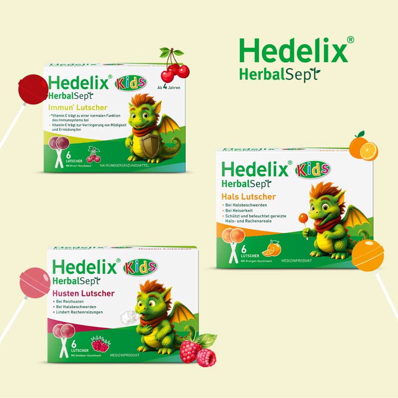 Hedelix HerbalSept Immun Lutscher Kids 6 St Bonbons