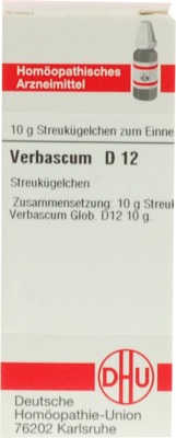 VERBASCUM D 12 Globuli 10 g Globuli