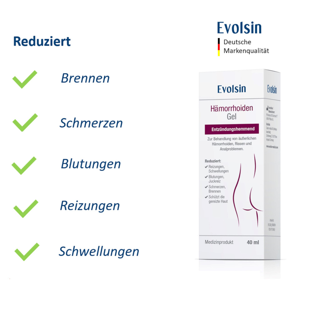 Evolsin Hämorrhoiden Gel 40 ml Gel