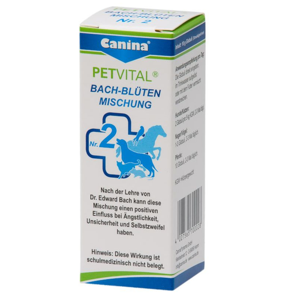 Canina PETVITAL BACH-BLÜTEN MISCHUNG Nr. 2 Globuli vet. 10 g Globuli