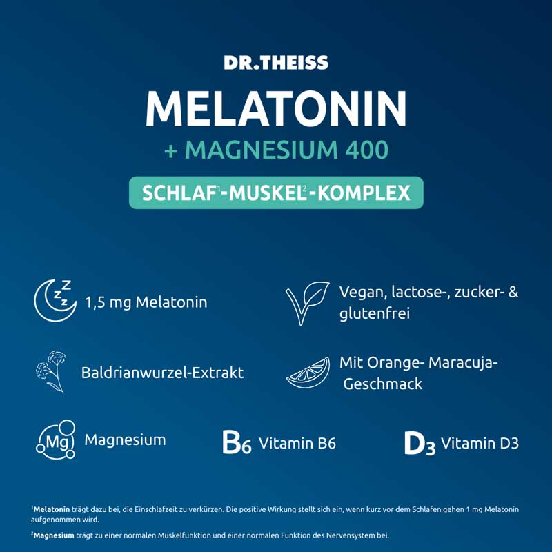 DR. THEISS MELATONIN + MAGNESIUM 400 30X5 g Pulver