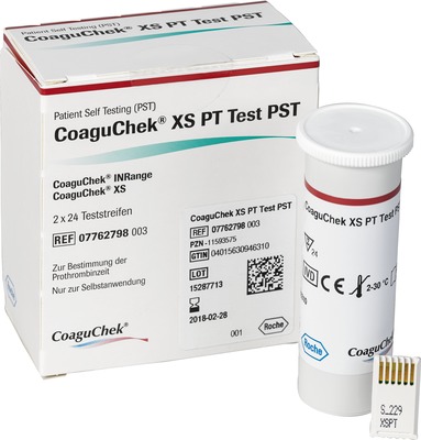 COAGUCHEK XS PT Test PST 2X24 St Teststreifen