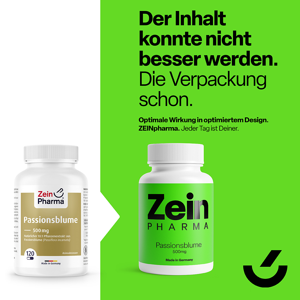 Zein PHARMA Passionsblume 500mg 120 St Kapseln