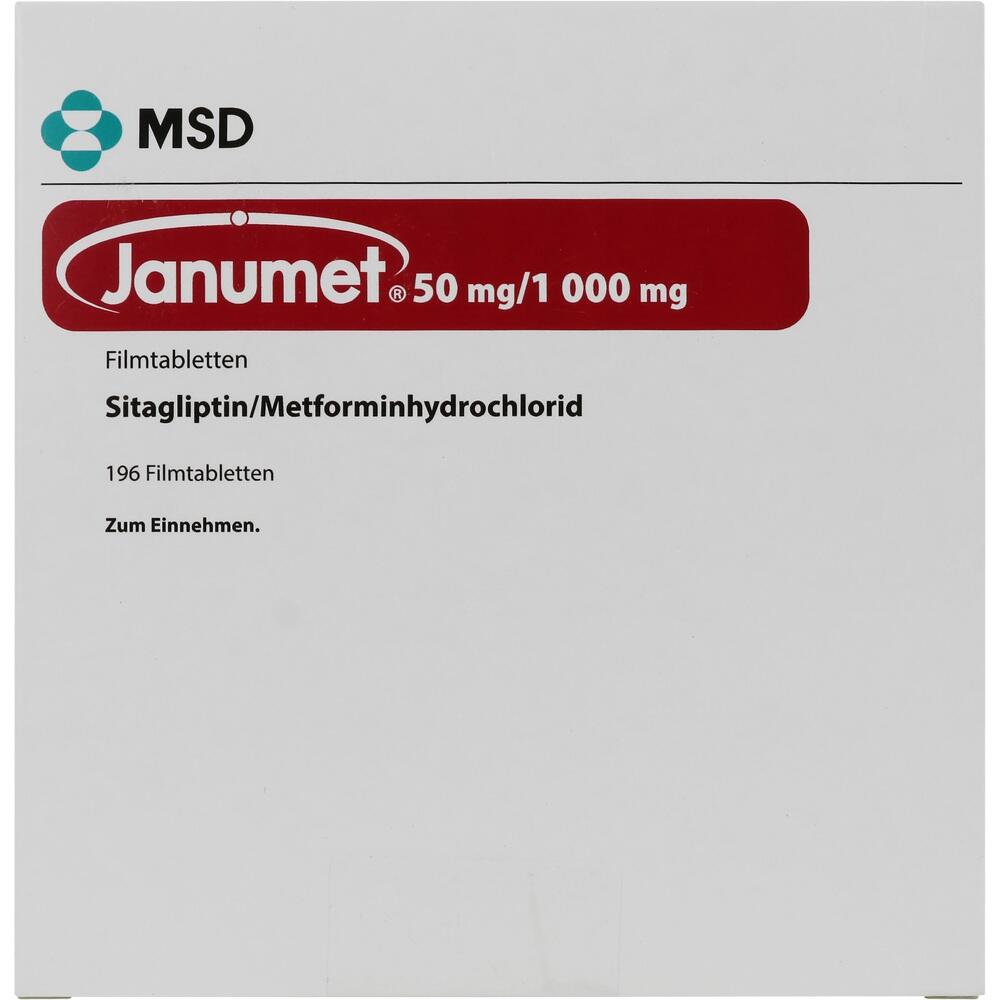 Janumet 50 mg / 1000 mg 196 St Filmtabletten