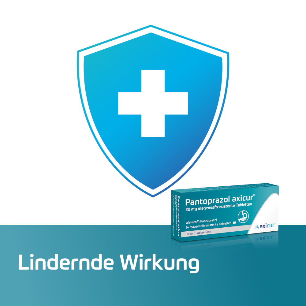 Pantoprazol axicur 20 mg bei Sodbrennen 7 St Tabletten magensaftresistent