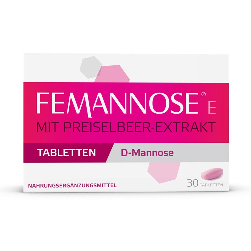 FEMANNOSE E MIT PREISELBEER-EXTRAKT TABLETTEN D-Mannose 30 St Tabletten