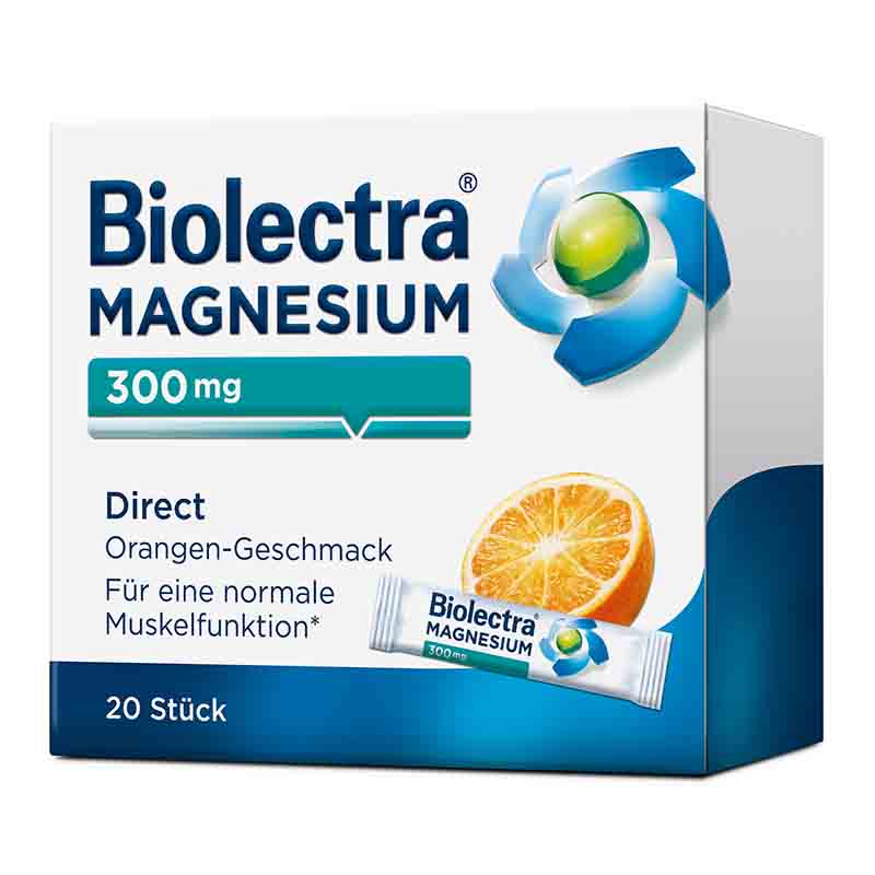 Biolectra MAGNESIUM 300mg Direct Orange  20 St Pellets