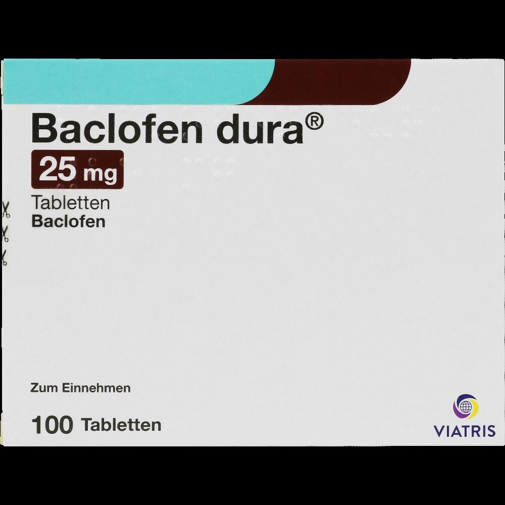 BACLOFEN dura 25 mg Tabletten 100 St Tabletten