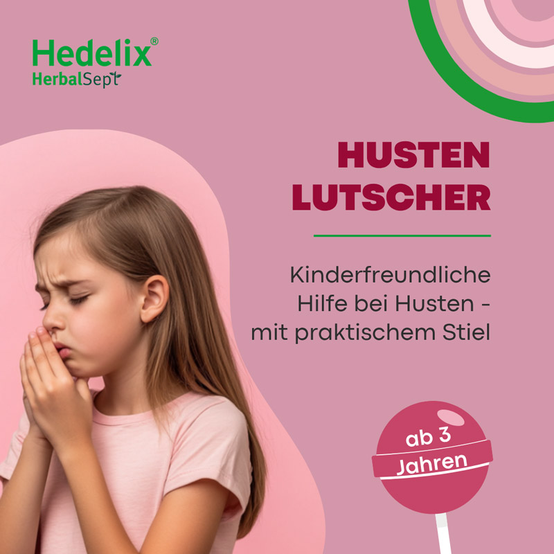 Hedelix HerbalSept Husten Lutscher Kids 6 St Bonbons