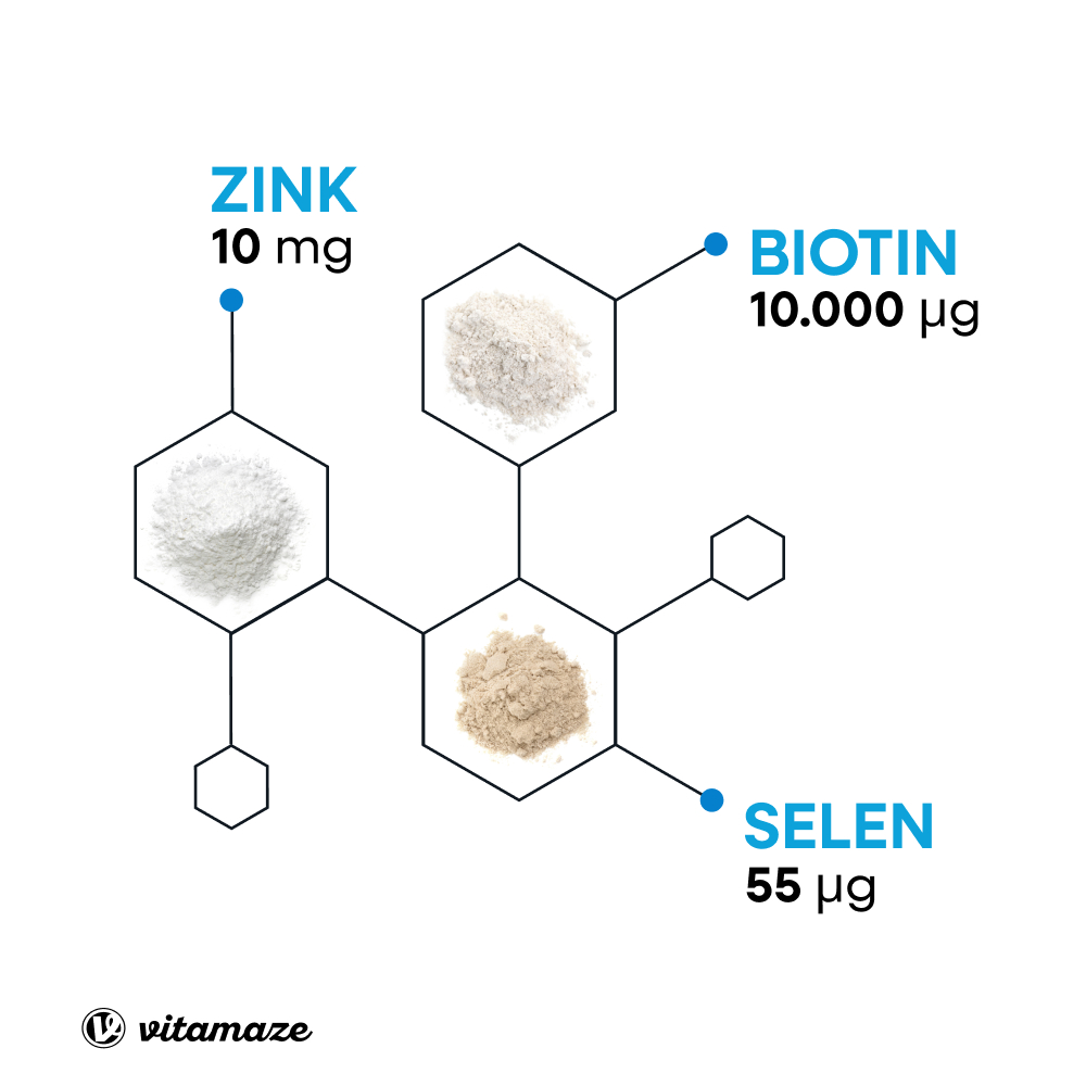 vitamaze BIOTIN + ZINK + SELEN 480 St Tabletten