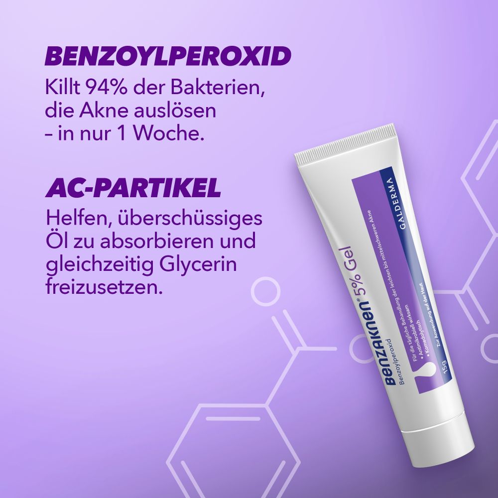 Benzaknen 5%  2X40 g Gel