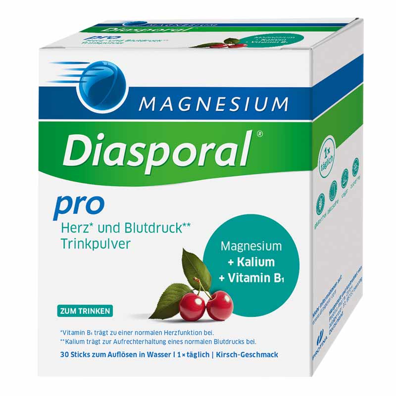 MAGNESIUM Diasporal pro Herz und Blutdruck Trinkpulver 30 St Pulver