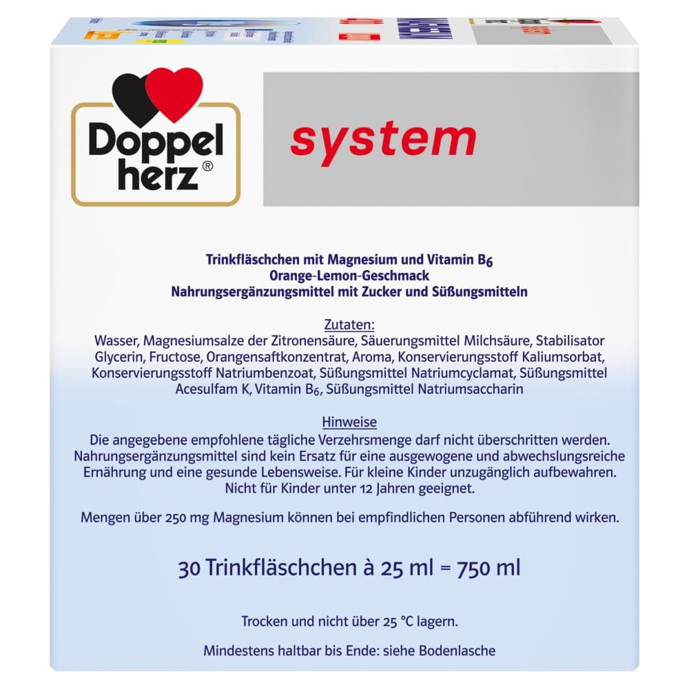 Doppelherz system Magnesium 400 LIQUID 30 St Trinkampullen