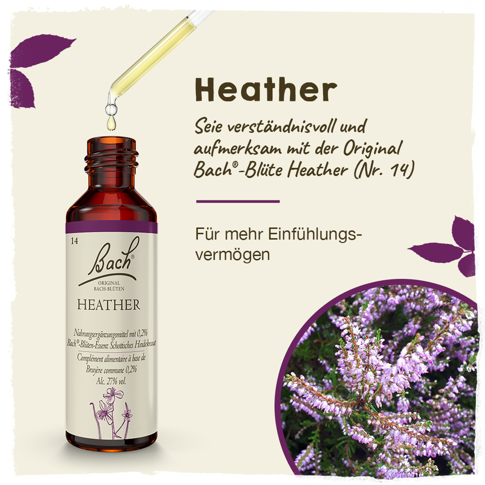BACHBLÜTEN Original Heather Nr.14 20 ml Tropfen