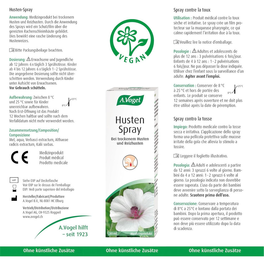 A.vogel Husten-spray Reizhusten 30 ml Spray
