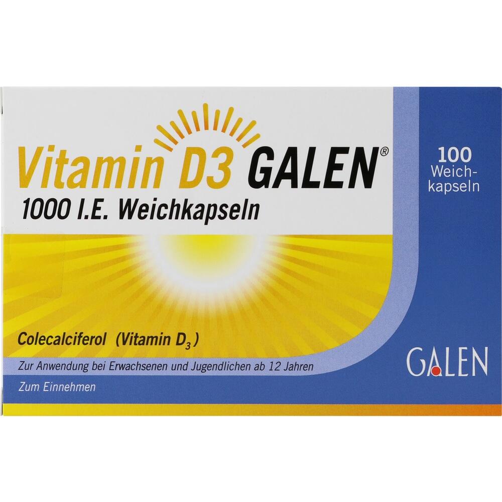 Vitamin D3 GALEN 1000 I.E. 100 St Weichkapseln