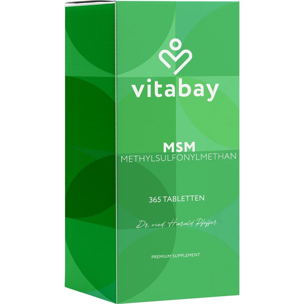vitabay MSM METHYLSULFONYLMETHAN 1000 mg 365 St Tabletten