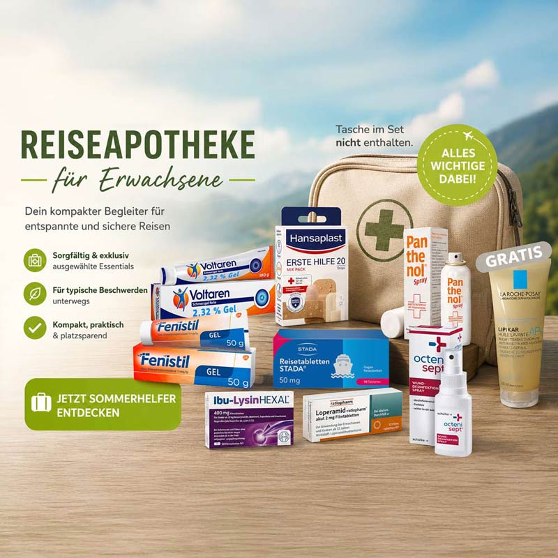 Reiseapotheke f&uuml;r Erwachsene Exklusiv  1 Sparset