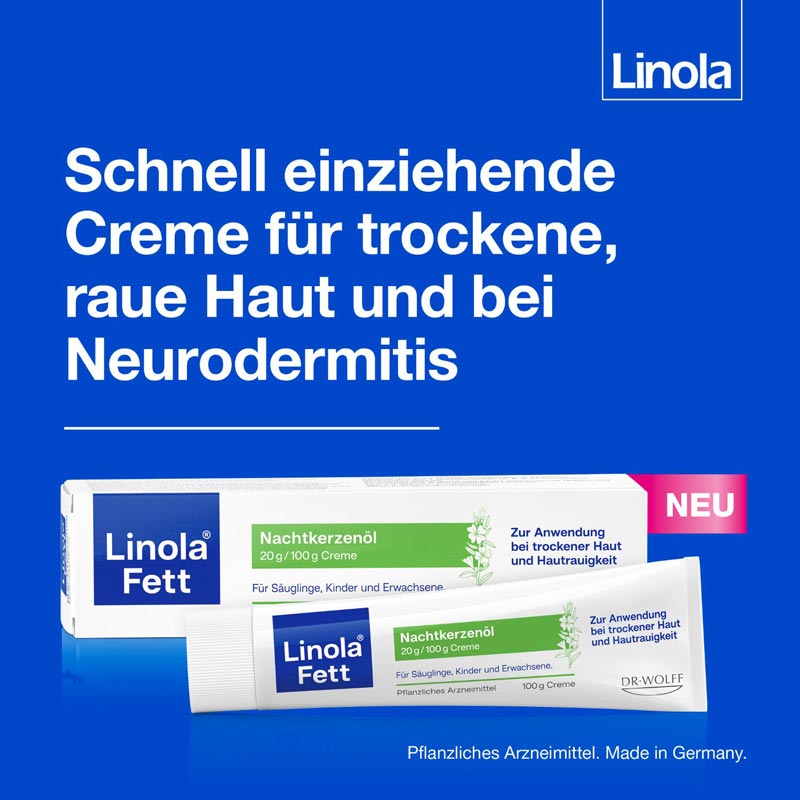 Linola Fett Nachtkerzenöl 100 g Creme