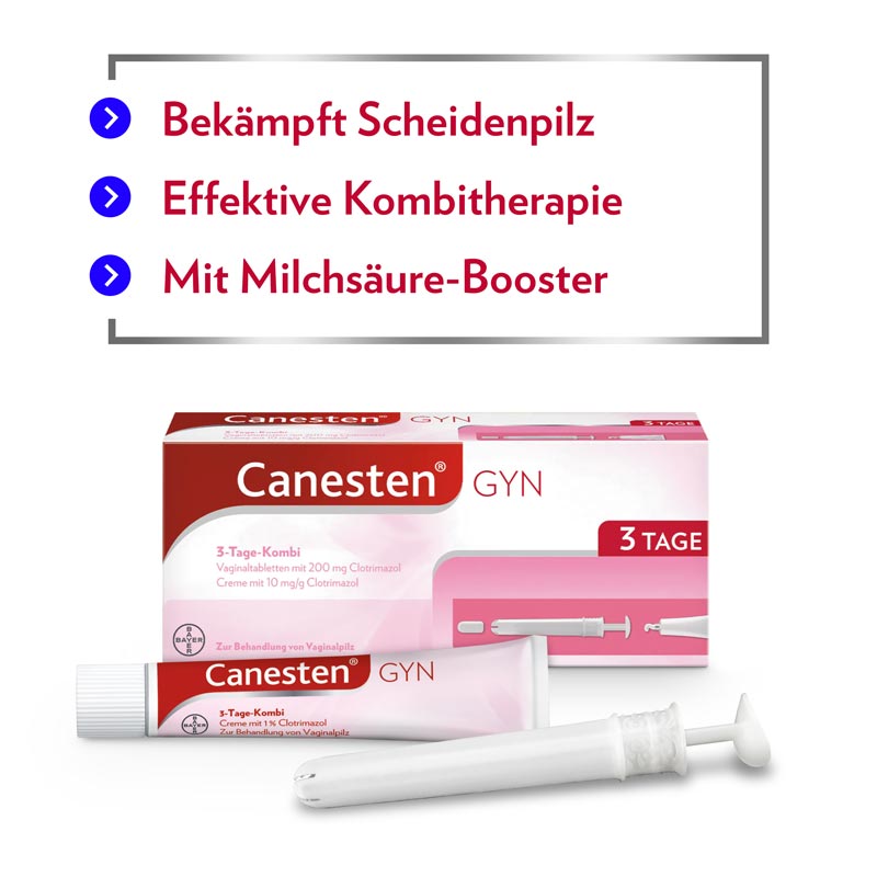 Canesten GYN 3-Tage Kombi zur effektiven Behandlung von Scheidenpilz 1 Packung Kombipackung