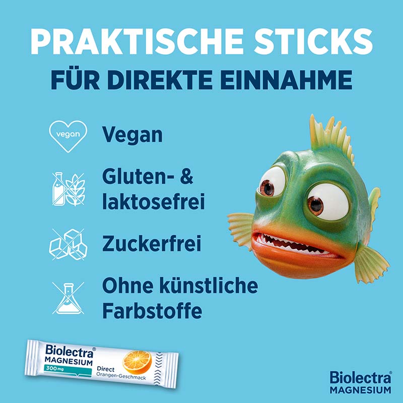 Biolectra MAGNESIUM 300mg Direct Orange  40 St Pellets