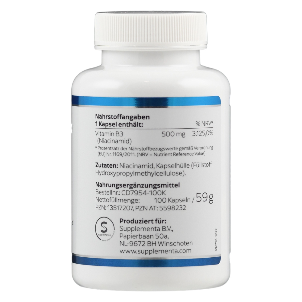KLEAN LABS NIACINAMID 500mg 100 St Kapseln