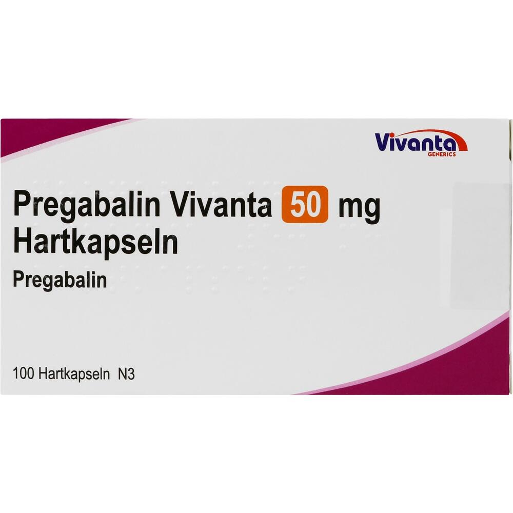 Pregabalin Vivanta 50 mg Hartkapseln 100 St Hartkapseln