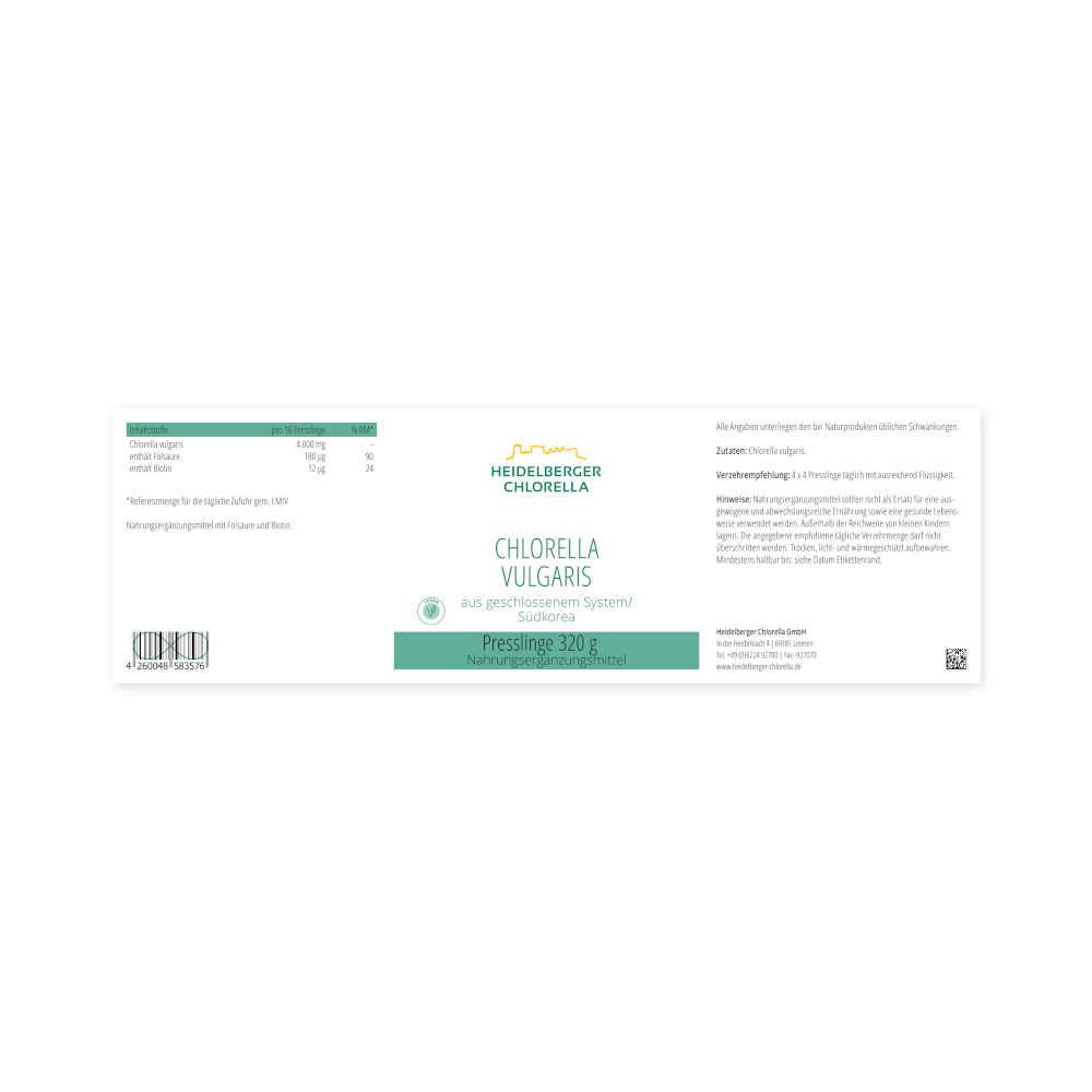 CHLORELLA VULGARIS 1280 St Presslinge