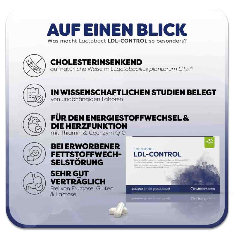 LACTOBACT LDL-Control magensaftresistente Kapseln 30 St Kapseln magensaftresistent