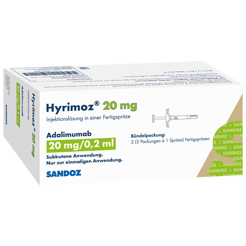 Hyrimoz 20 mg/0,2 ml 2 St Injektionslösung