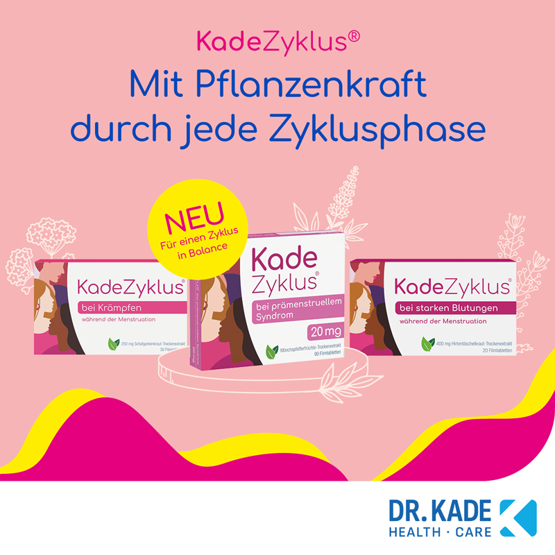 Kade Zyklus bei starken Blutungen während der Menstruation 20 St Filmtabletten