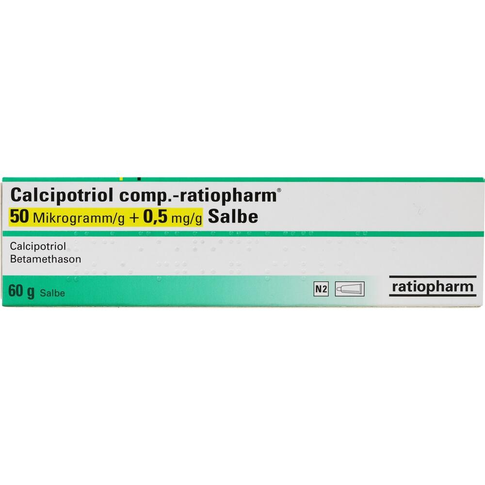 Calcipotriol comp.-ratiopharm 50 µg/g + 0,5 mg/g 60 g Salbe