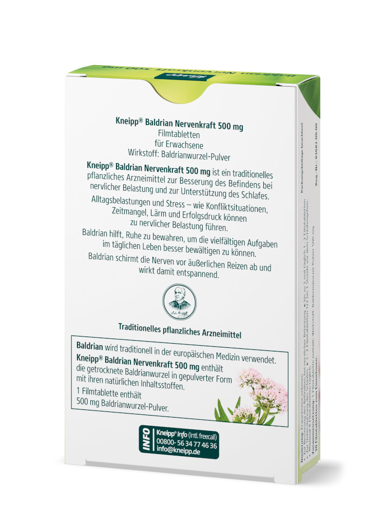 Kneipp Baldrian Nervenkraft 30 St Filmtabletten