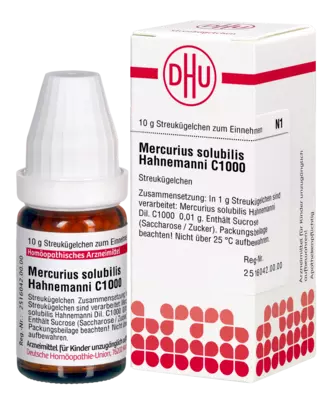 MERCURIUS SOLUBILIS Hahnemanni C 1000 Globuli 10 g Globuli