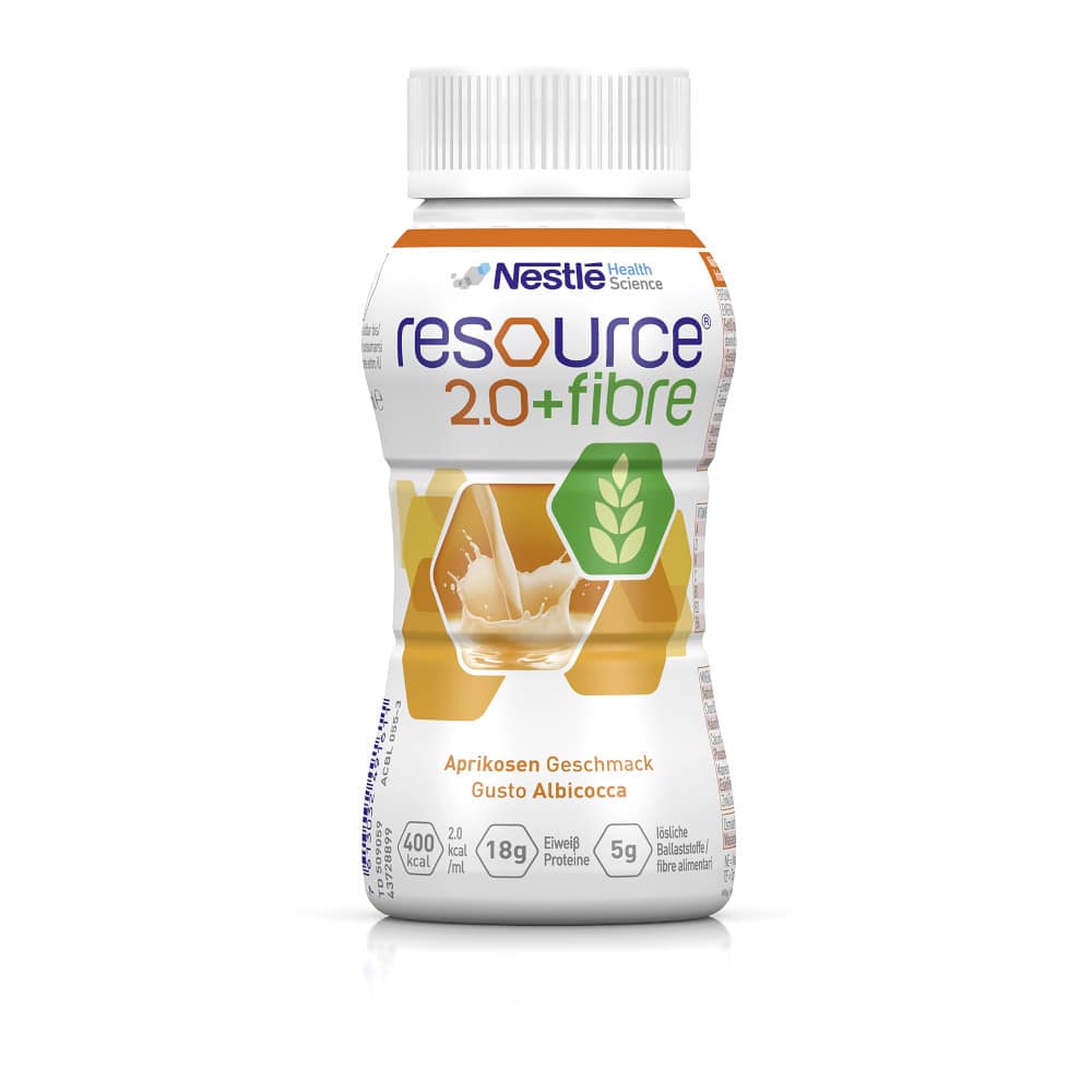 resource 2.0 + fibre Aprikose 6X4X200 ml Flüssigkeit