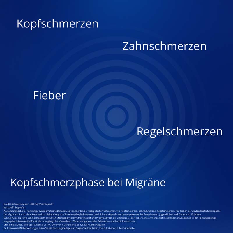 Proff Schmerzkapseln 400mg 20 St Weichkapseln