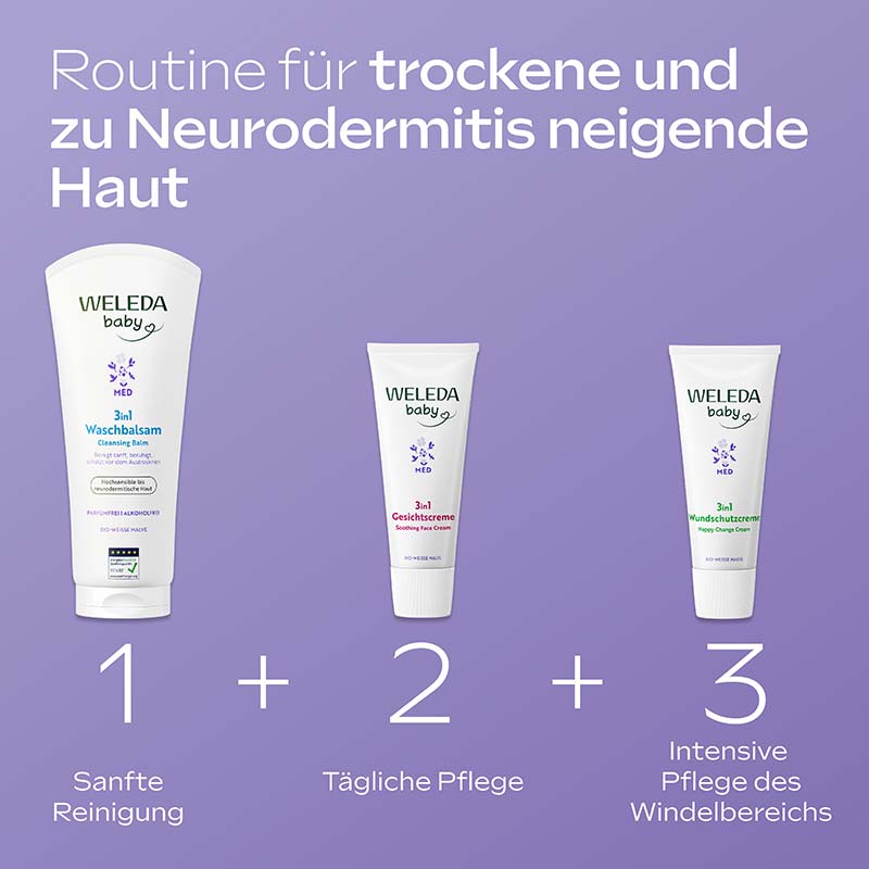 WELEDA baby MED 3in1 Gesichtscreme 50 ml Creme