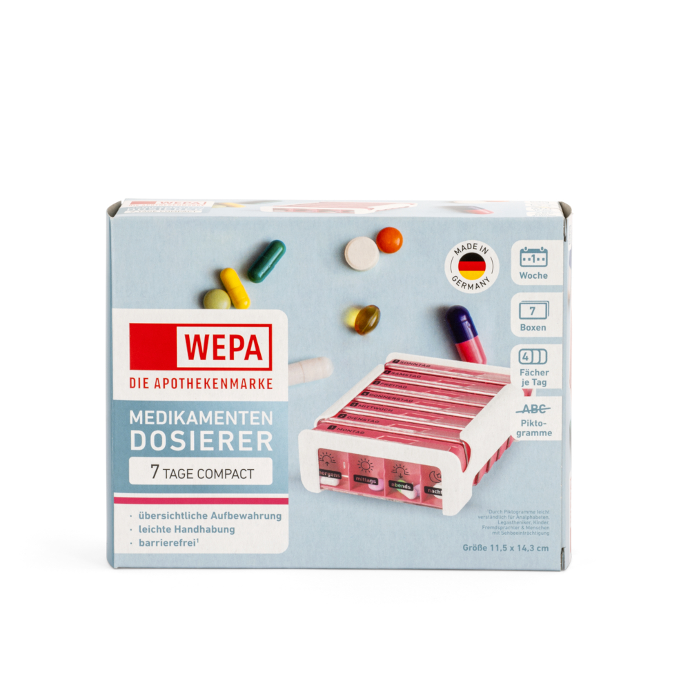 WEPA 7 Tage Compact Wochenmagazin weiß/pink 1 St