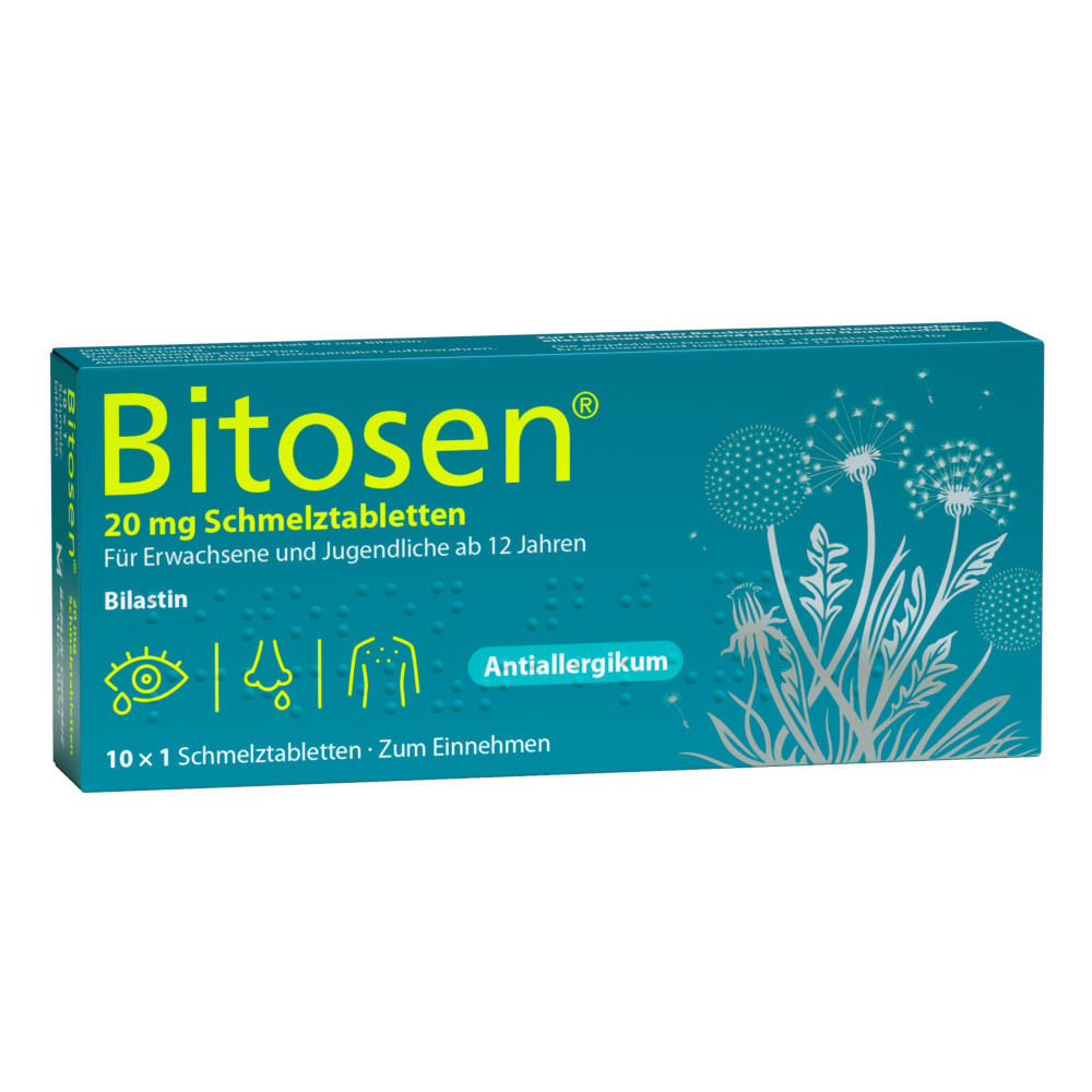 Bitosen 20 mg Antiallergikum 10 St Schmelztabletten