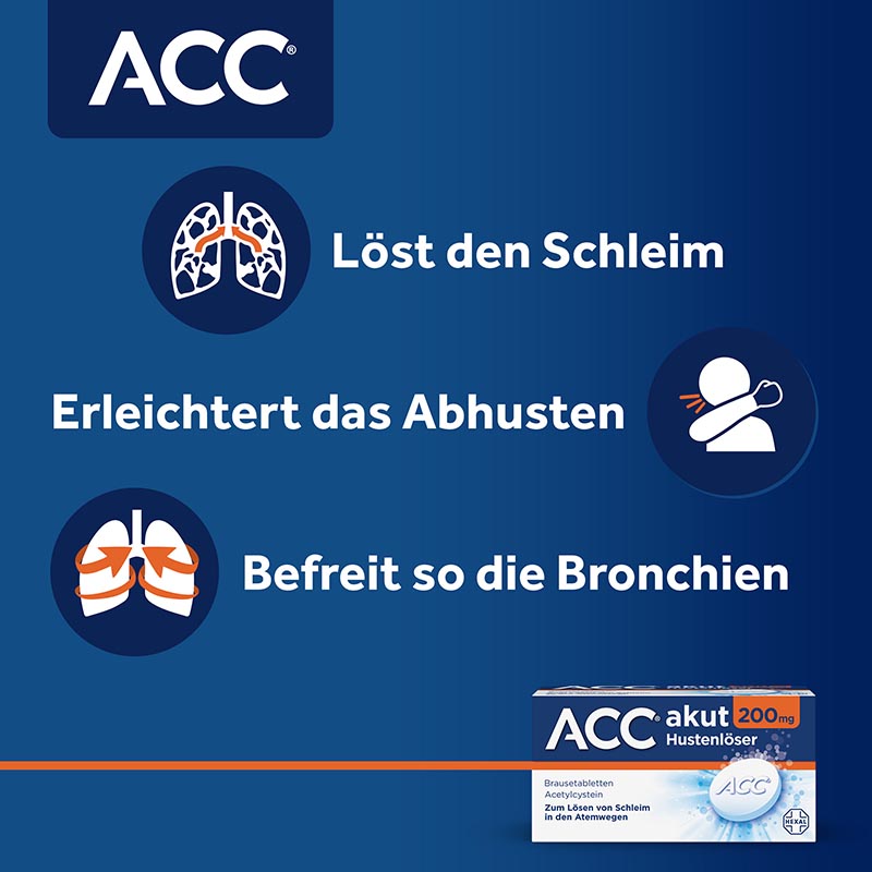 ACC akut 200 mg Hustenl&ouml;ser 20 St Brausetabletten