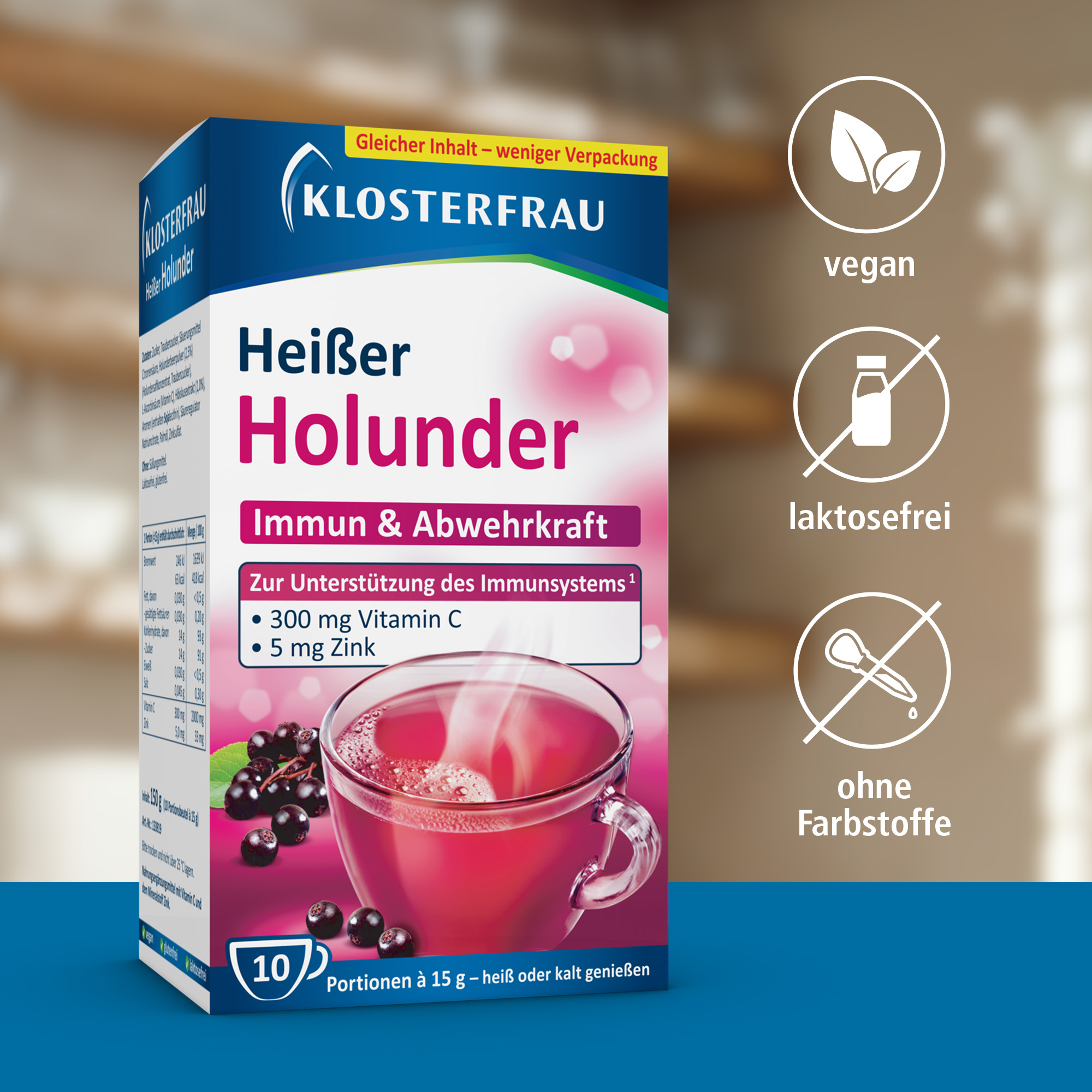 KLOSTERFRAU Broncholind Heißer Holunder Granulat 10X15 g Granulat
