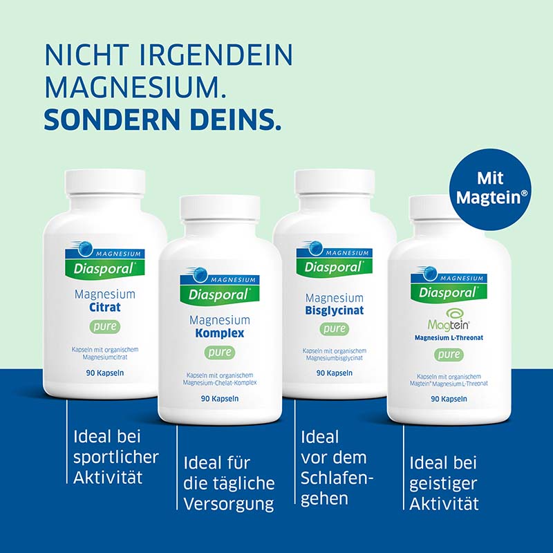 MAGNESIUM Diasporal Magtein Magnesium L-Threonat pure 90 St Kapseln