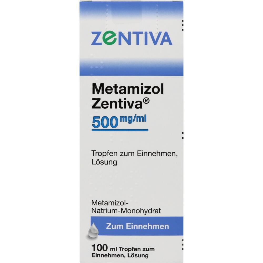 Metamizol Zentiva 500 mg/ml 100 ml Tropfen zum Einnehmen