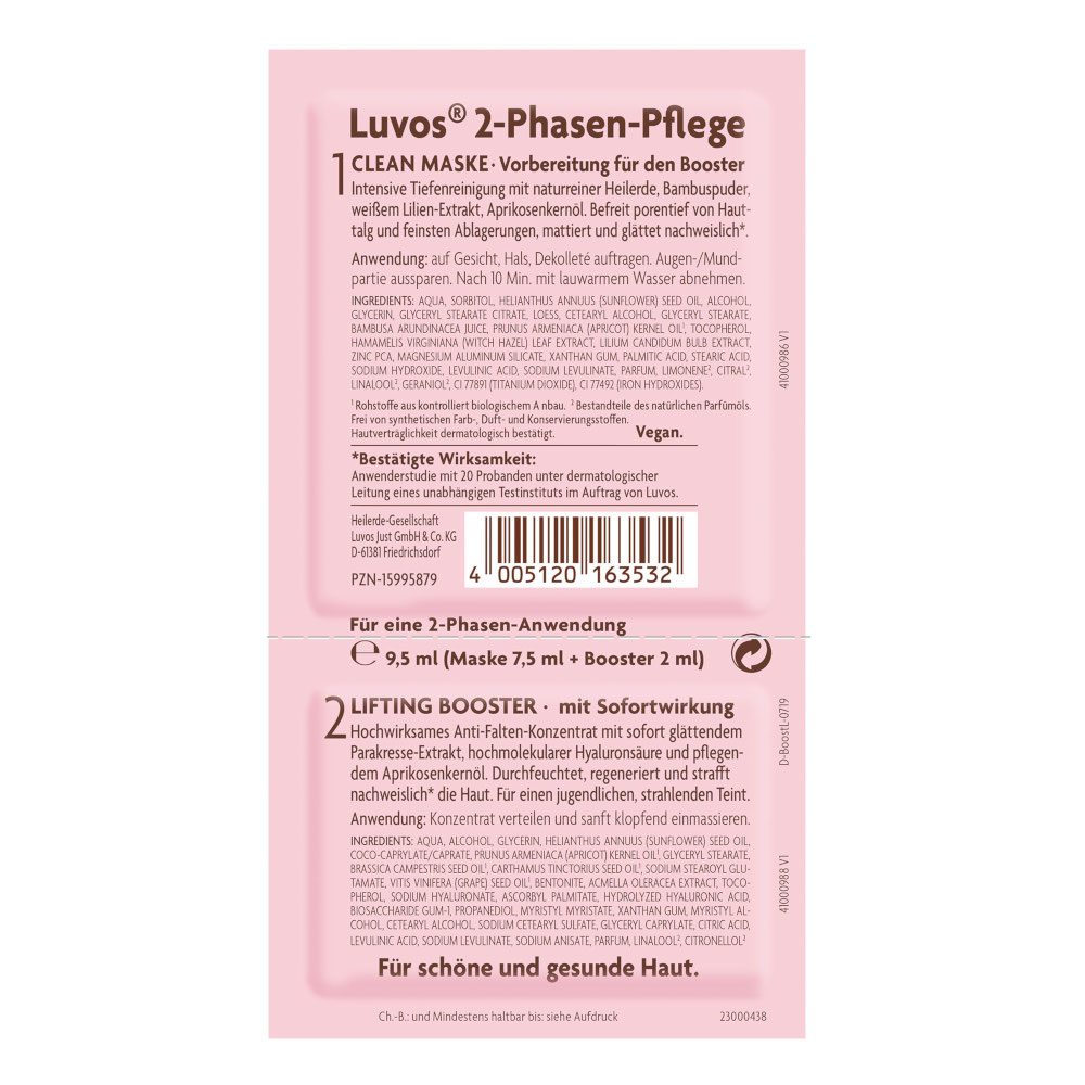 Luvos HEILERDE LIFTING BOOSTER 1 Packung Gesichtsmaske