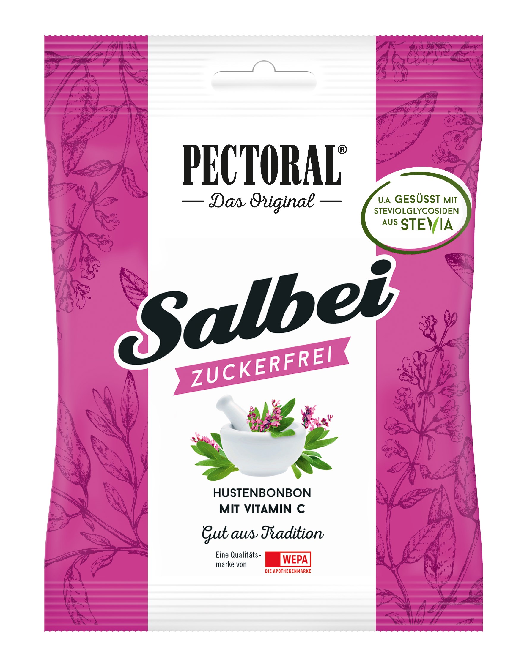 PECTORAL Salbei Bonbons zuckerfrei 60 g Bonbons